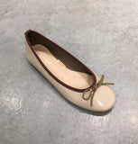 Leather bow ballerinas woman bow-knot loafers brand retro single flats shoes round toe slip on moccasins female