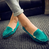 Women Shoes 2023 Spring Autumn Women Casual Flat Shoes Slips Round Toe Denim Flat Loafer Plus Size Jeans Shoes Zapatos