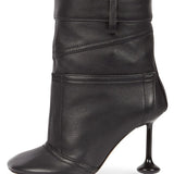 Breakj 2023 New Flat Head Low Tube Women's Boots Ultra-High Shape Slim Heel Women's Fashion