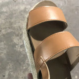 Women Sandals 2019 Platform Sandals Wedges Shoes Ladies Peep Toe Gladiator Sandalias Mujer Summer Shoes Linen Wedge Heel
