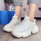 Sports Shoes Women 2024 Spring New Running Shoes Platform Dad Shoes Women Good Quality Small White Shoes
