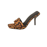Breakj Slippers 2025 Summer Font Light High-Sleeker Cool Slippers Fashion Leopard Prints And
