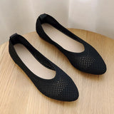 Sale 2022 Women Mesh Breathable Pointed Toe Ladies Comfort Ballet Flats Slip on Shallow Loafers Office Flat Boat