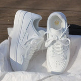 Shoes Girls 2024 New Spring White Shoes Students' Lightweight Flat-Soled Sports Leisure Shoes