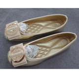 Women Fashion Flats Shoes Gold Square Toe PU Leather Shoes Ballet Flats Women Golden Ballerinas Shoes Girls