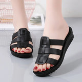 Breakj 2024 New Summer Flat-Bottomed Slippers Women's Ocean Gas Soft-Soled Women's Shoes Fashion Casual Ladies