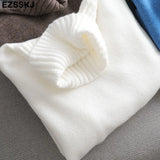 Winter casual cashmere oversize thick Sweater pullovers Women 2021 loose Turtleneck women's sweaters