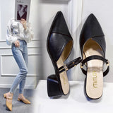 Breakj And Cool Slippers Women's Summer 2025 Bag Head Half Slippers Korean Version Of The Inside And Outside Two High And Women's Shoes Super