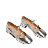 And Autumn 2025 New French Retro Ballet Shoes Coarse Fashion With Mary Jane Single Shoes Heel Casual