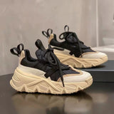 Women Brand Sneakers Breathable Mesh Casual Sports Shoes Female Fashion Lace Up High Leisure Woman Vulcanize Shoe Platform