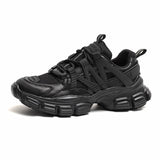Increasing Women Chunky Shoes Women Dad Sneakers All Seasons Thick Sole Platform Shoes Non-slip Leisure Fashion