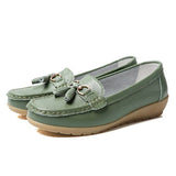 Woman Flat Female Moccasins Tassel Loafers Ladies Wedges Women Solid Comfort Mom Shoes Women's Footwear Plus Size