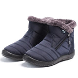 Short Boots Women Ankle Boots Cotton Fabric Femmes Bottes Plush Shoes Ladies Booties Waterproof Shoes Botas