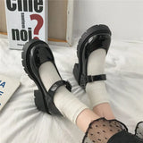 Korean shoes woman heels lolita shoes japanese school student uniform Suits Shoes Girl Cosplay Shoes lolita shoes