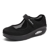 Summer Breathable Women Sneakers Healthy Walking Mary Jane Shoes Sporty Mesh Sport Running Mother Gift Light Flats