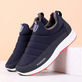 Winter Vulcanized Shoes Warm Fur Sneakers Soft Slip Shoe On Flat Mom Ladies Casual Comfortable Female Snow 2021