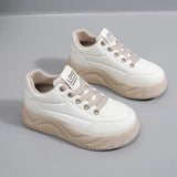 Breakj Shoes Female Spring 2024 New Student Korean Version Ins Trendy Thick Bottom Small White Shoes Casual Shoes XW