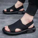 Breakj Men's 2025 Summer Leisure Sports Beach Outside Wearing Summer Breathable Outdoor Personality Cold Slippers Tide