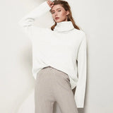 Women Autumn Winter Knitted Turtleneck Cashmere Sweater Female Spring Autumn Pullover Jumper Sweaters Casual Loose