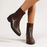 Breakj Short Boots 2025 Autumn And Winter New Fashion Chelsea Boots Female British Wind Tips And Short