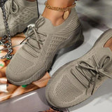 Women Sneakers 2022 Lace Up Chunky Sneakers Breathable Shoes For Women Outdoor Walking Sneakers Female Footwear Tenis