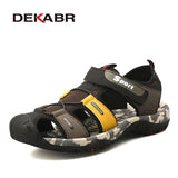 Brand New Summer Men Sandals Fashion Design Breathable Mesh Casual Beach Shoes Men Soft Bottom Outdoor Sandals Size