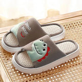 Slippers Cartoon Thick Autumn Linen Platform Indoor Ladies Slipper Soft Non-Slip Home Floor Men Summer Couples Shoes