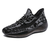 Quality Men Shoes Comfortable Mens Casual Shoes Breathable Lightweight Sneakers Black Gray White Big Size