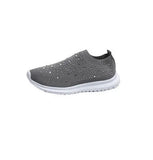 Breakj New Large-Size Women's Shoes One Foot Pedal Drill Flying Mesh Breathable Light Women's Casual Single