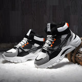 Winter Boots Men Warm Trend Casual Men High Top Shoes Comfortable Sneakers Warm Fur Snow Outdoor Boots Ankle