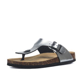 Men Cork Slippers PU Leather Men's Sandals Fashion Flip Flops For Men Mule Clogs Slippers