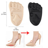 Women Forefoot Pad for Shoes Relief Forefoot Insert Half Size Insoles Non-slip Sole Shoe Breathable Sweat Absorbing Foot