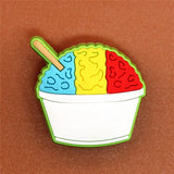 PVC Dessert Shoe Buckle Accessories Various ice creams Shoes Decoration Jibz for Croc Charms Bracelets Kids Gifts