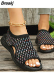 Summer Women Sandals Casual Platform Fashion Shoes For Women Wedges Beach Female SlipOn Comfortable Plus Size Sandalias