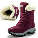 Plus Size Boots Platform High Quality Keep Warm Flat Snow Boots Waterproof Comfortable Thicken Winter Shoes