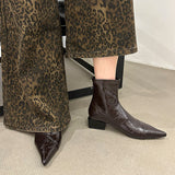 Breakj Short Boots Women 2025 Autumn And Winter New Boots Thick And Short-Cular Women Boots Small Thin Skin Boots High Heels Martin