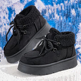 Breakj Bottom Snow Boots 2025 New Women's Winter Plus Thick Cotton Shoes Lamb Hair Warm Short Anti-Slip Cotton