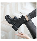 Women's Long Boots Autumn 2023 New Mix With Thick Platform Martin Boots Thin Boots Short Boots Spring And Autumn Single