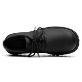 Breakj 2024 Web Celebrity Advanced Feeling Thick Bottom Korean Version Black Dress Business Casual Fashion Derby Shoes