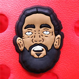 Charms Accessories Custom Cartoon Cute PVC Shoe Croc Buttons Sandals Charms Black Lives Dope Father Portrait Free