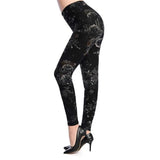 Fashion Women Hot Leggings Floral Print Fitness Leggins Sexy Legging High Waist Workout Leggin Elastic Pants Drop