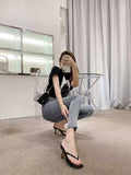 Breakj Clip Toe Sandals Women Flip-Flops High Heel Pins Outside Wearing Fashion Slippers Outside The Cool Drag