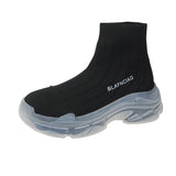 Women Boots Summer High Top Slip-on Breathable Socks Shoes Fashion Women's Chunky Sneakers Pink Green Sport