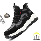 Lightweight Safety Shoes Mesh Breathable Anti-piercing Work Shoes Sports Shoes Steel Toe Shoes Indestructible Safety