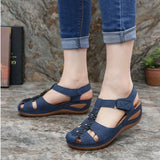 Appliques Fashion Sandals Woman 2020 Summer Hook Loops Women Wedges Women's Platform Casual Female Beach Shoes Plus