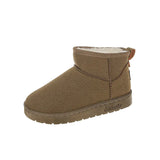 Winter New Thick-Soled Large-Size Lovers Plush And Thickened Warm Cotton Boots Leisure Korean Version Of Snow
