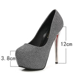 stiletto women's shoes 14cm high heels fashion super high heel shoes platform sexy pump high heels bridal shoes