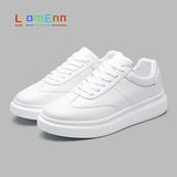 White Sneakers 2021 Unisex Leather Platform Sneakers Black Red Tennis Vulcanized Casual Sports Shoes Large Size