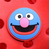 PVC Shoe Buckle Accessories Cartoon Pink Green Blue Monsters Shoes Decoration Jibz for Croc Charms Bracelets Kids