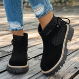 Breakj 36 To 43 Autumn And Winter Is Beautiful With Coarse And Velvet Side Zipper Fashion